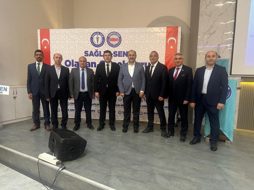 Sağlık-Sen Çorum Şubesi'nde Ahmet Saatci Güven Tazeledi