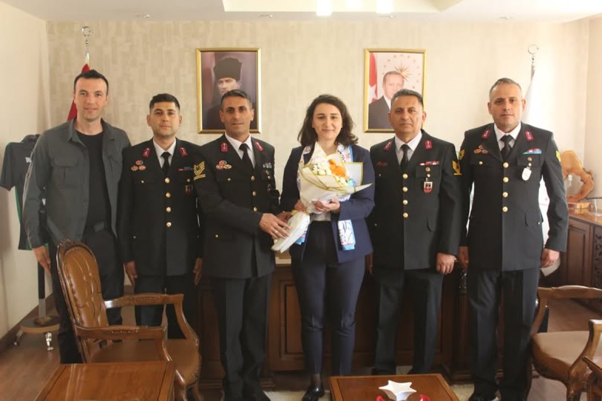 Dodurga Jandarmasından Kaymakam Tokur'a 187. Yıl Ziyareti