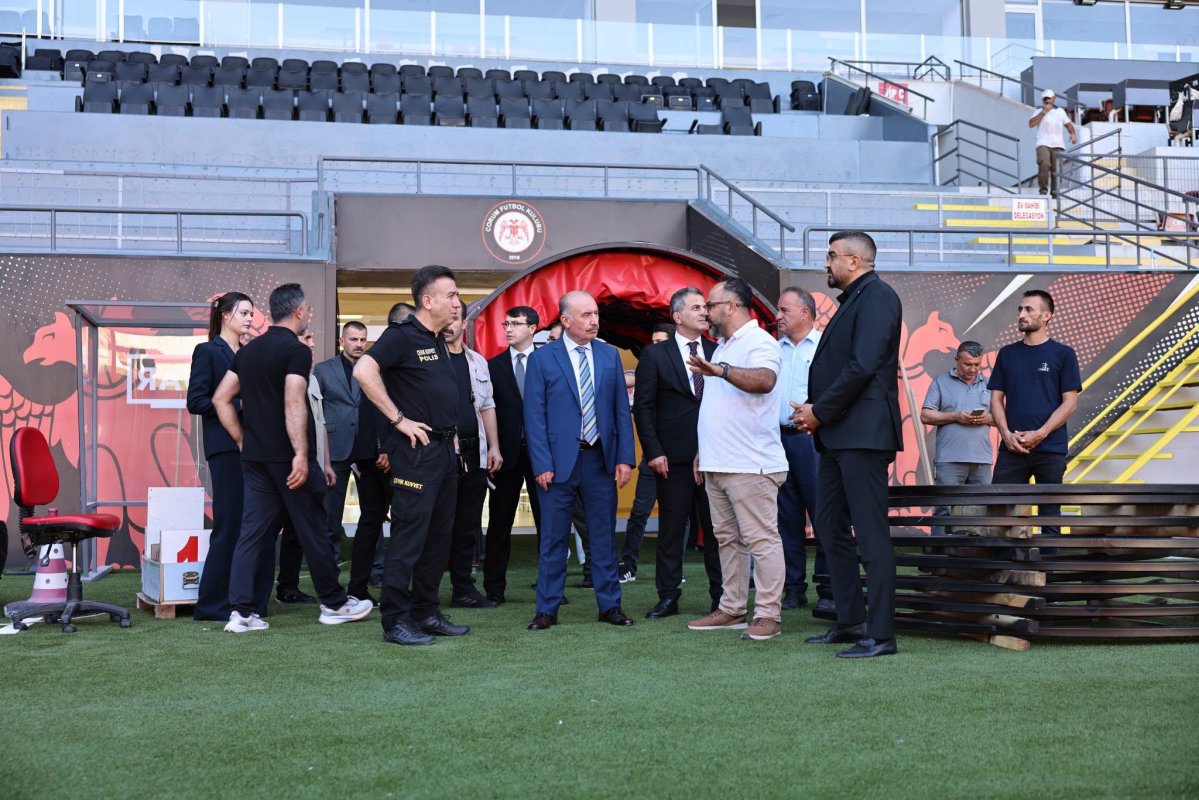 Vali Ali Çalgan'dan Çorum Şehir Stadyumu'na Yeni Sezon İncelemesi