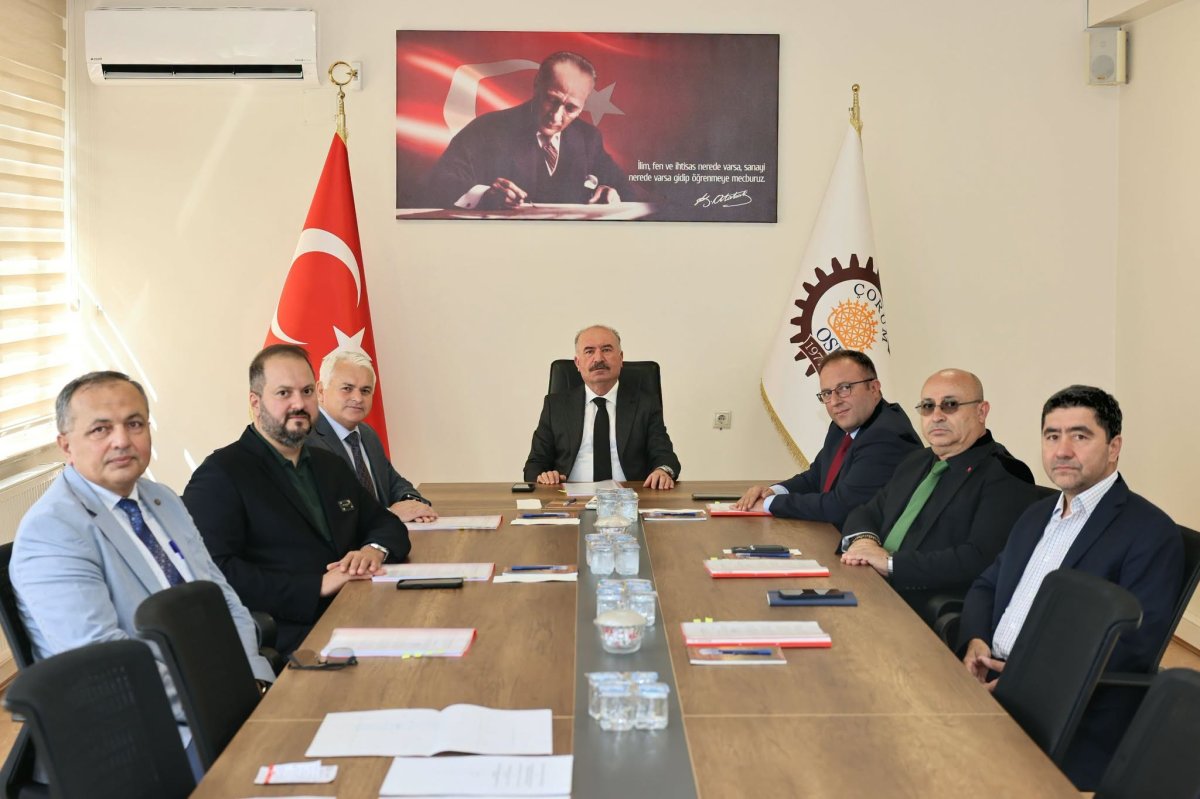 Çorum OSB Ağustos Ayı Yönetim Kurulu Toplantısı Vali Çalgan Başkanlığında Yapıldı