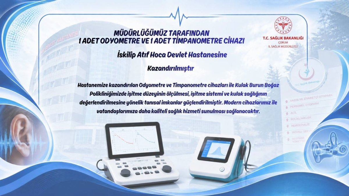 İskilip Devlet Hastanesi'nde Kulak Sağlığında Yeni Dönem: İki Dev Cihaz Birden Kazandırıldı!