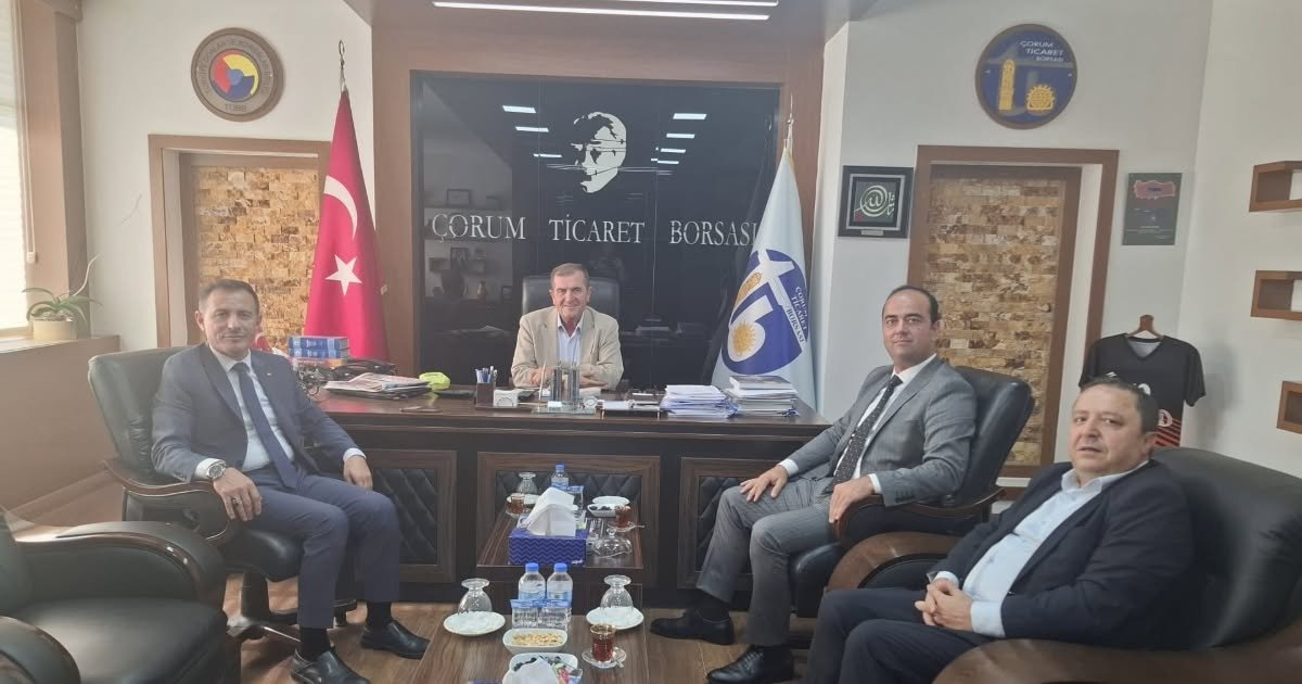 Çorum Ticaret İl Müdürü Fatih İncitmez'den Ticaret Borsası'na Ziyaret