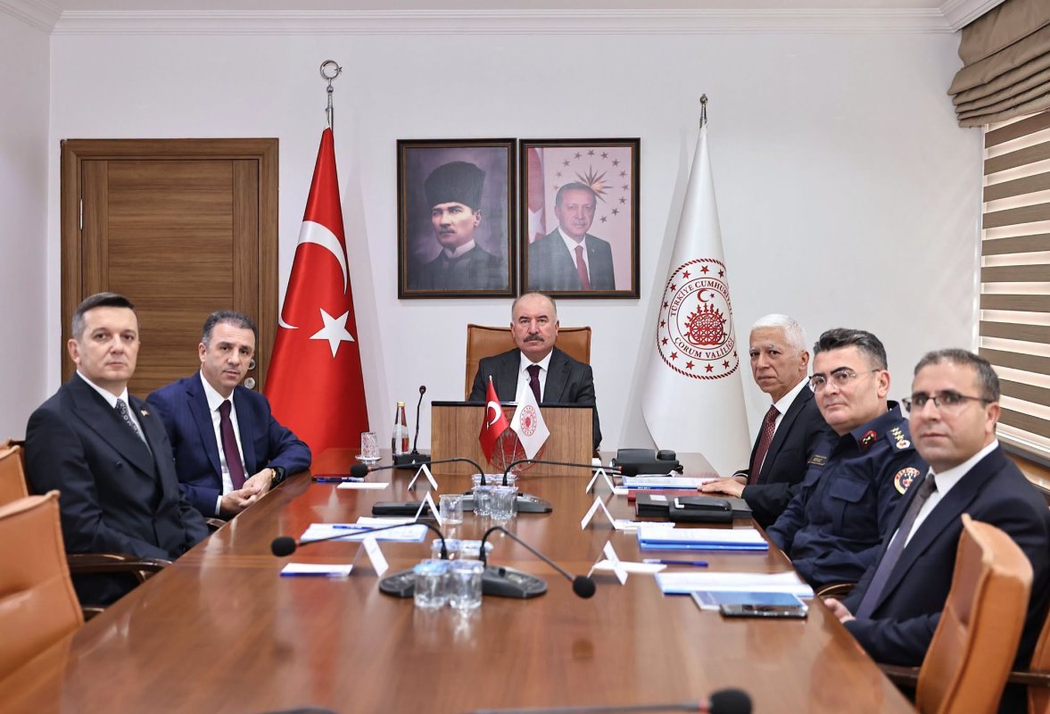 Çorum'da Vali Çalgan Başkanlığında Genişletilmiş Asayiş Toplantısı Yapıldı
