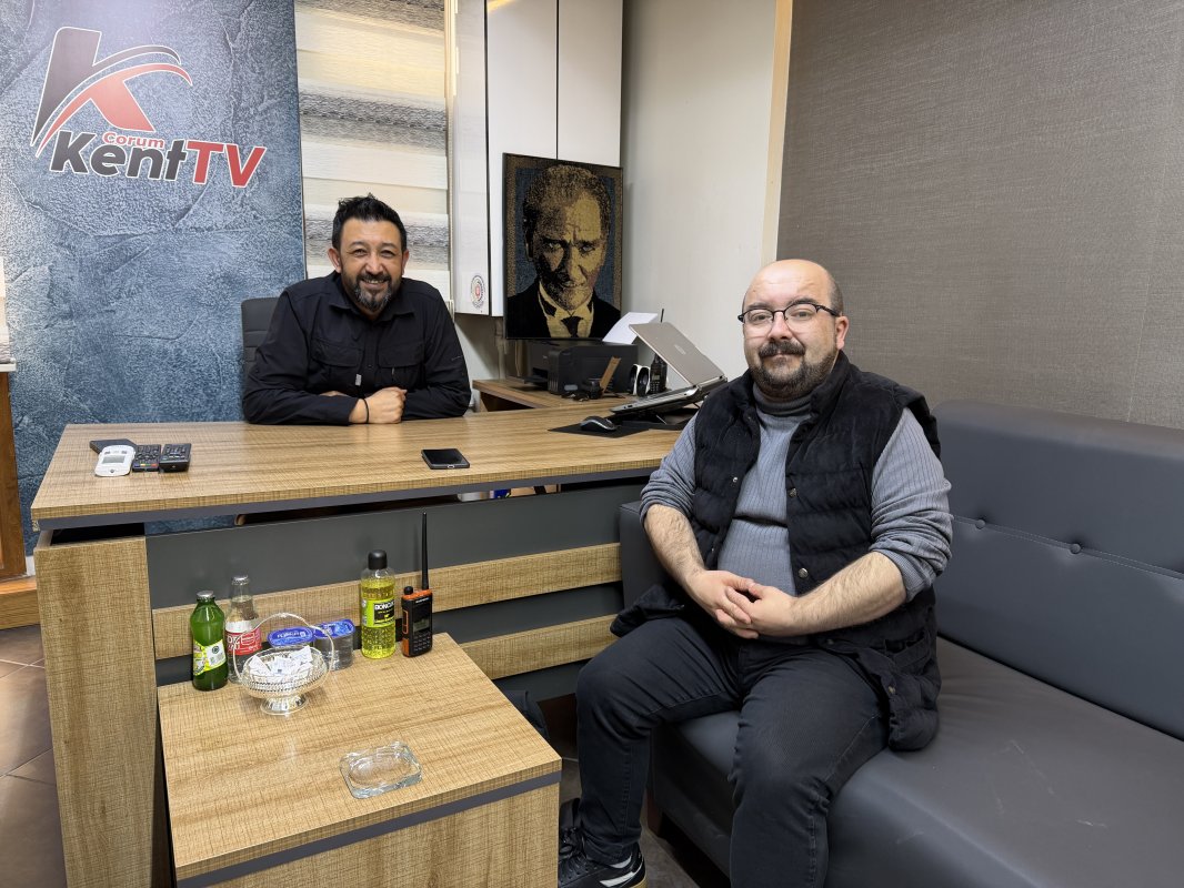 Volkan Hançeroğlu'ndan Çorum Kent TV'ye "Hayırlı Olsun" Ziyareti