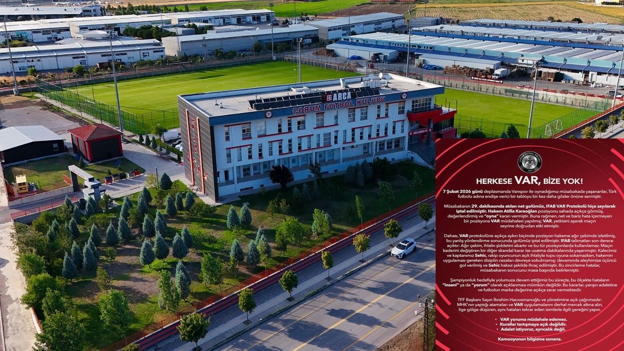 Arca Çorum FK’dan TFF’ye Çağrı: “Hakem Atamaları Ve Var Uygulamaları İncelensin”