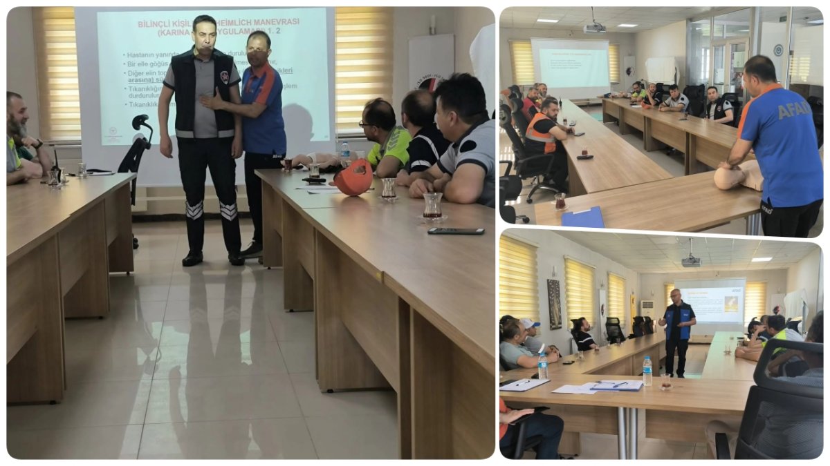 AFAD'dan Dodurga Hes Personeline İlkyardım Ve Yangın Eğitimi