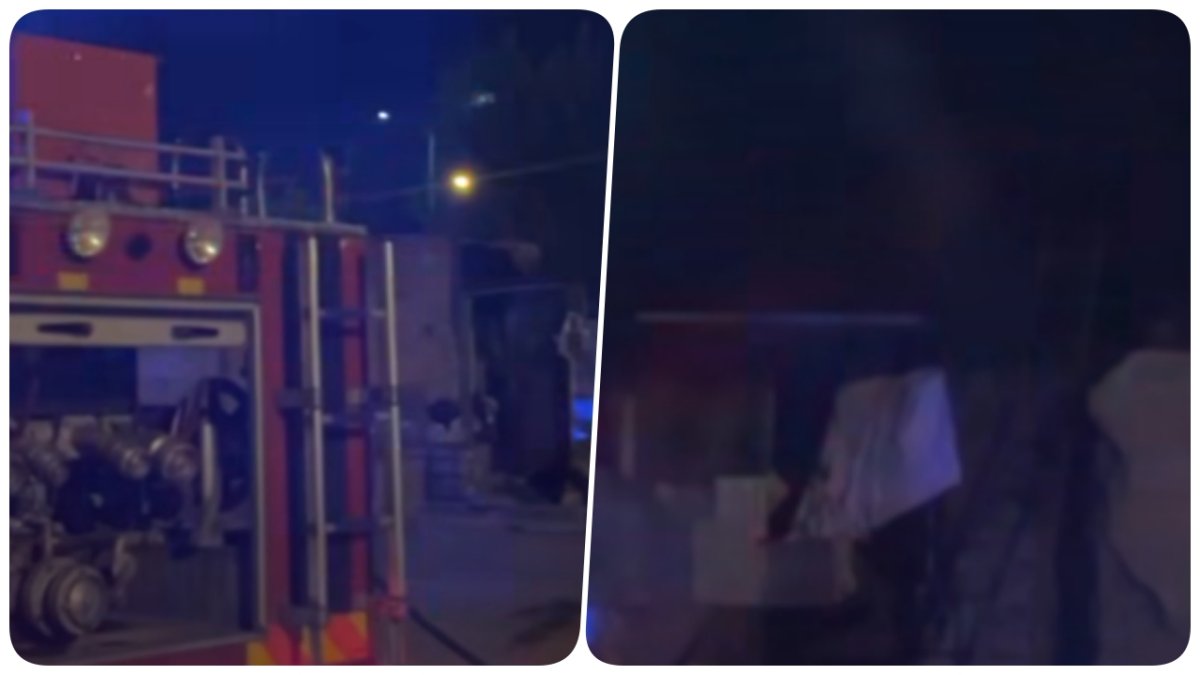 Çorum’da Metruk Evin Bahçesindeki Yangın