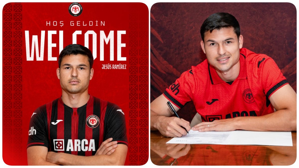 Arca Çorum Fk'dan Hücum Hattına Güçlü Takviye: Jesús Ramírez İmzayı Attı