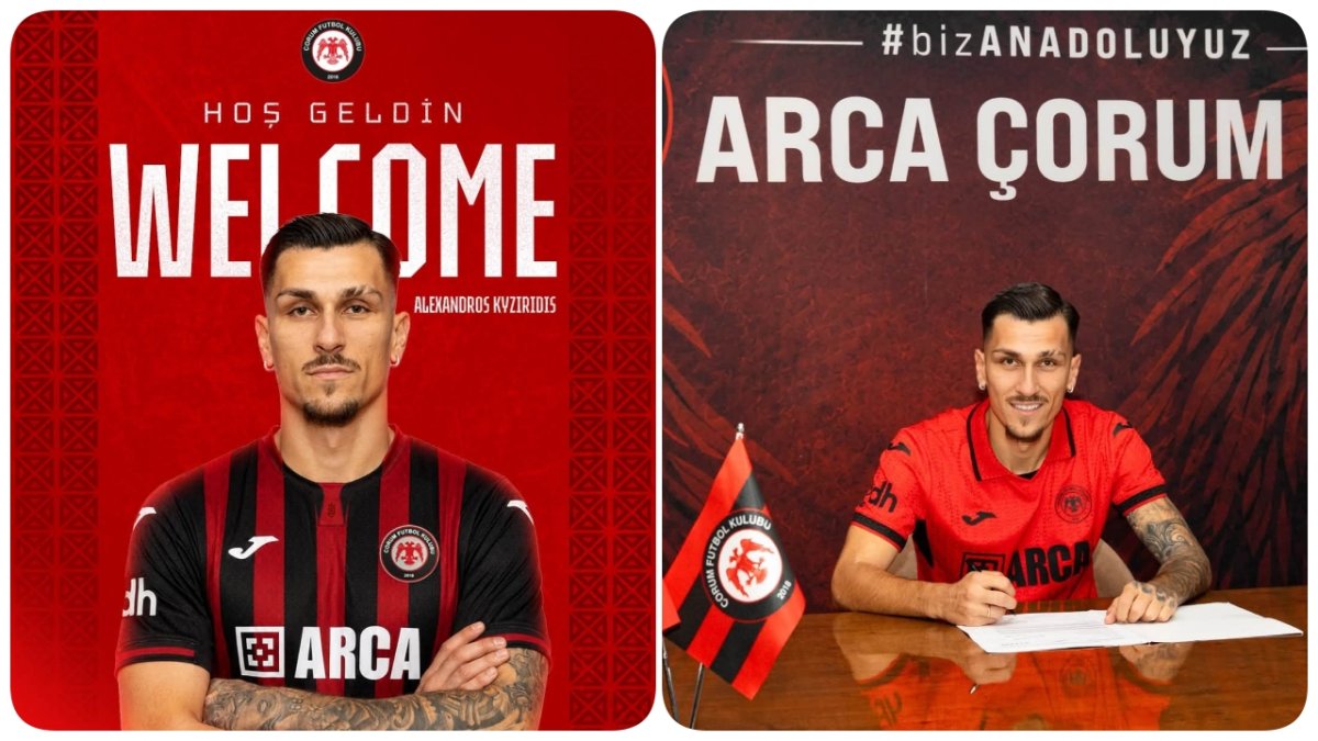 Arca Çorum Fk'dan Kanat Transferi: Yunan Oyuncu Kyzırıdıs İmzayı Attı