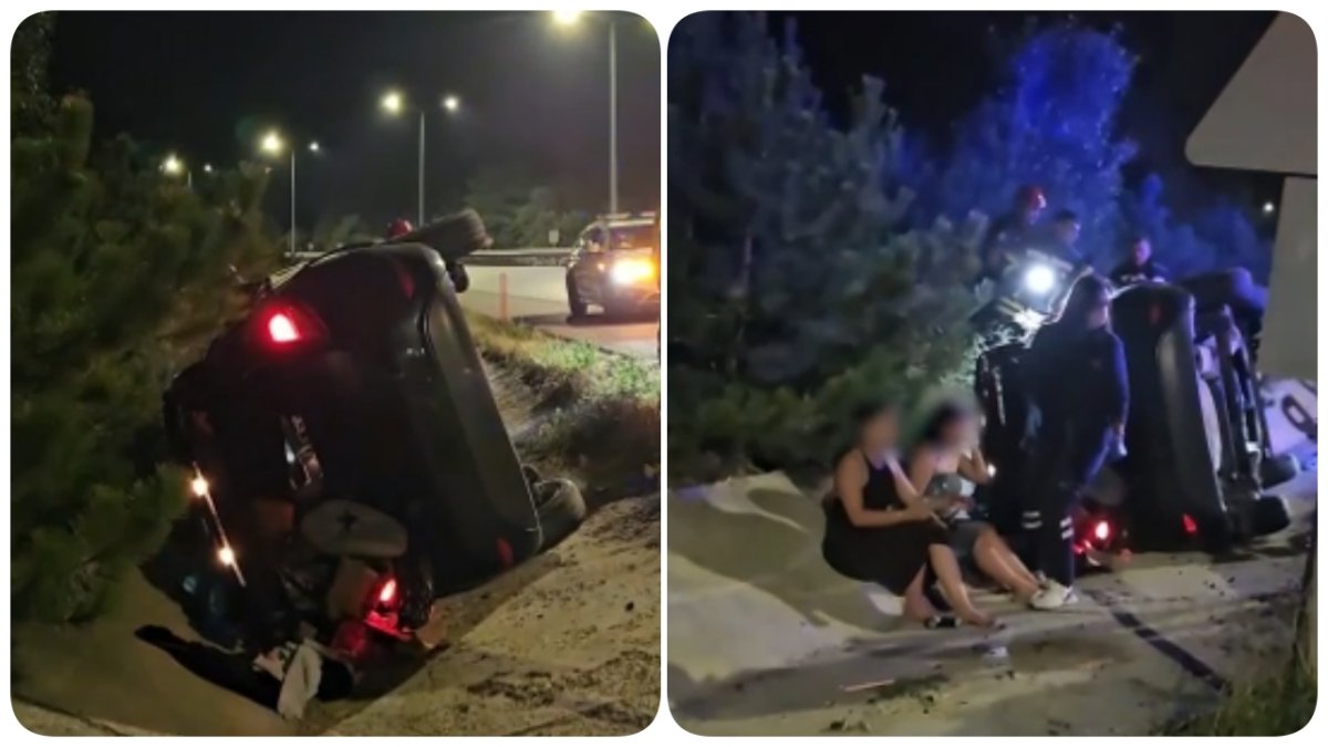 Çorum-Samsun Yolunda Kaza: Otomobil Su Kanalına Devrildi, 2 Yaralı