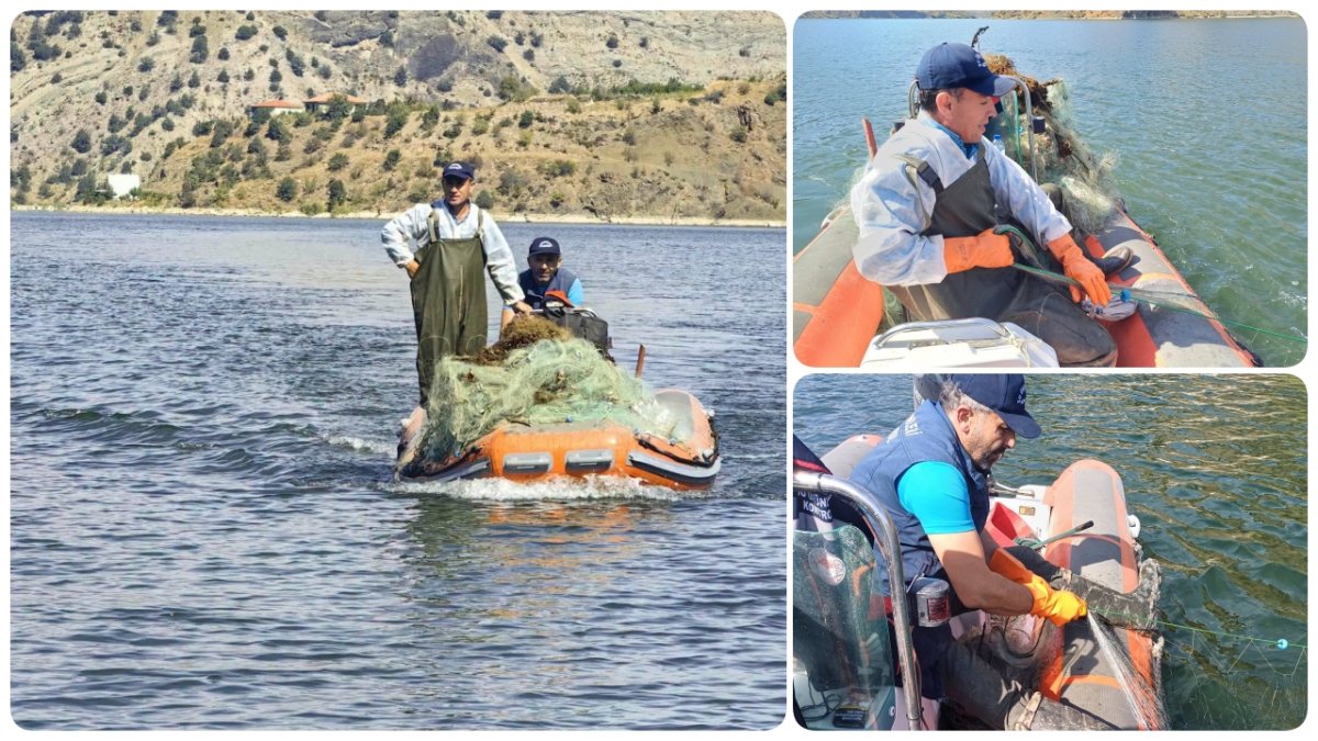 Obruk Baraj Gölü'nde Yasa Dışı Avcılık Operasyonu: 7 Bin 900 Metre Kaçak Ağ Ele Geçirildi