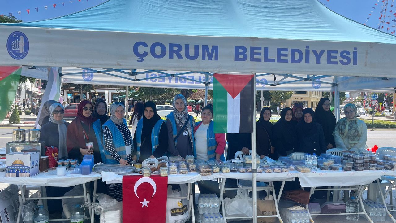 Çorum’da Filistin İçin Kermes Düzenlendi