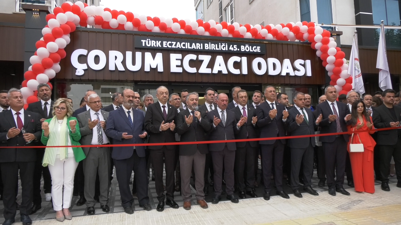 Çorum Eczacılar Odası Yeni Hizmet Binasını Törenle Açtı