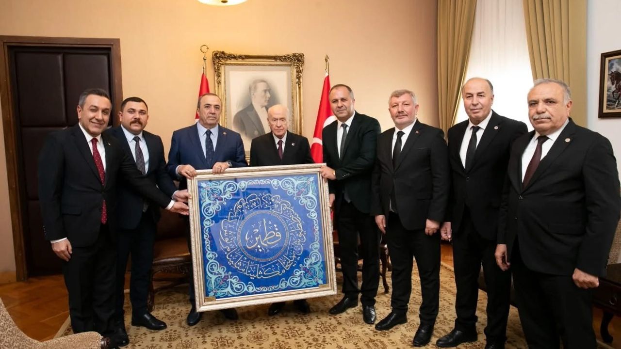 Çorum Heyeti MHP Genel Başkanı Bahçeli İle Bir Araya Geldi