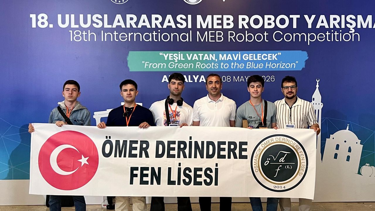 Çorum’un Gururu Oldular! Ömer Derindere Fen Lisesi Robot Yarışmasında Büyük Başarı