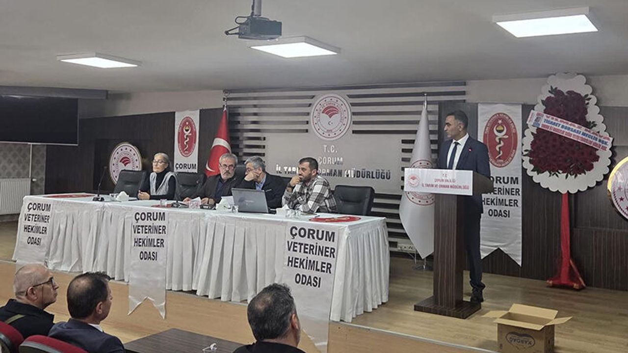 Çorum Veteriner Hekimler Odası’nda Fatih Şerbetci güven tazeledi
