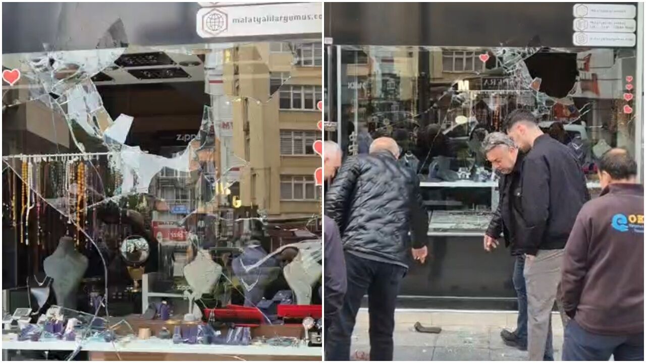 Gümüşçünün Camını Kırıp Vitrindeki Ürünlerle Kaçtılar