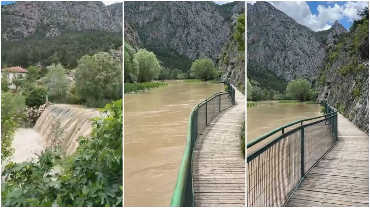 İncesu Kanyonu’nda Alarm! Su Seviyesi Tehlikeli Noktaya Ulaştı