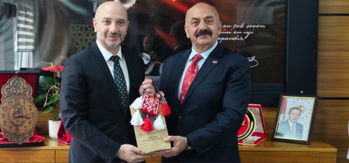 Ortaköy Belediye Başkanı Taner İsbir’den İŞKUR İl Müdürü Sezgin Saraçoğlu’na Hayırlı Olsun Ziyareti