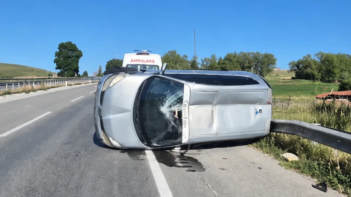Çorum'da Otomobil Takla Attı: 1 Yaralı