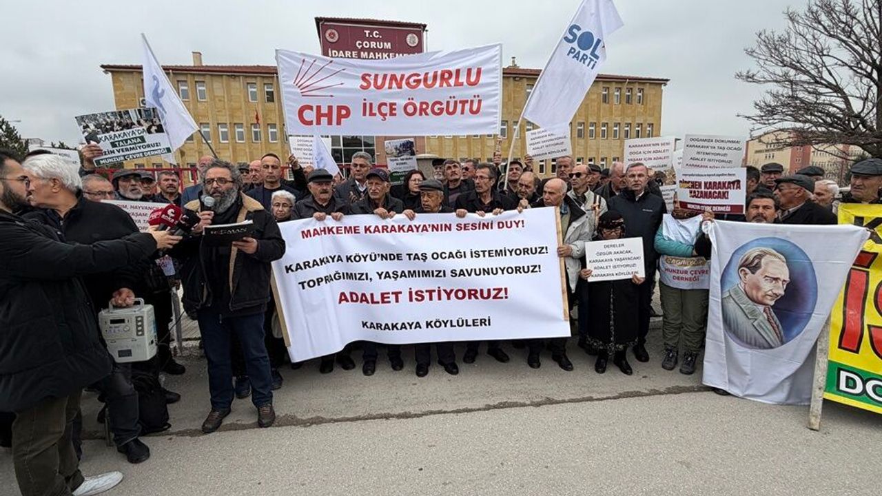 “Köyün Ortasına Taş Ocağı” Tepkisi: Karakaya’lılardan Protesto