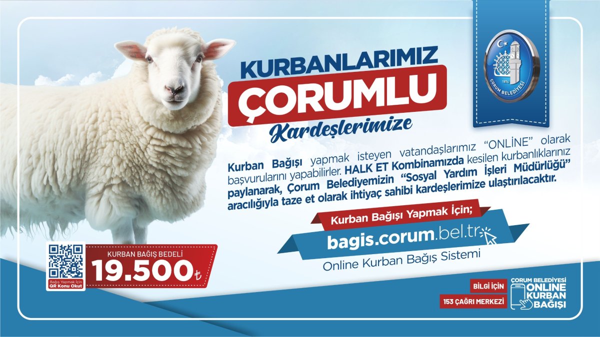 “Kurbanlarımız Çorumlu Kardeşlerimize” Kampanyası Sürüyor