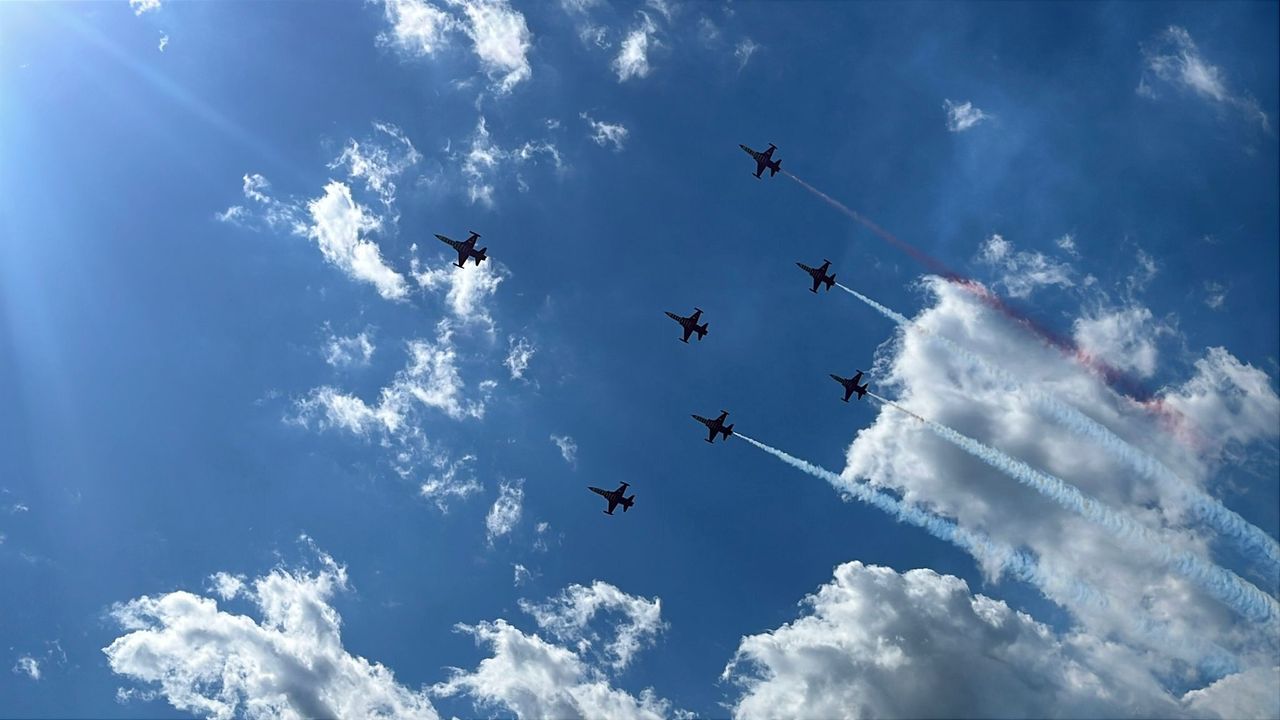Türk Yıldızları Çorum Semalarında Nefes Kesti! Binlerce Vatandaş Kent Park’a Akın Etti