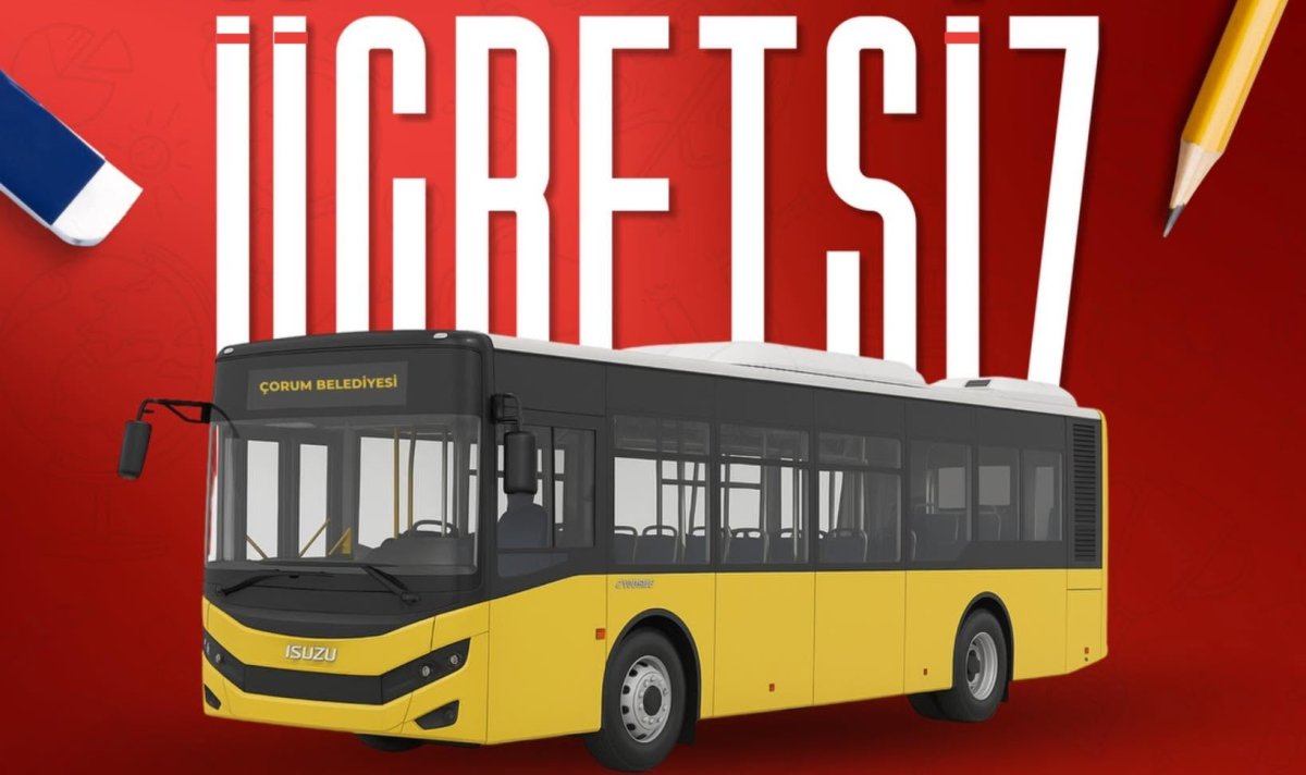 Çorum Belediyesi'nden Lgs Öğrencilerine Ücretsiz Ulaşım Müjdesi