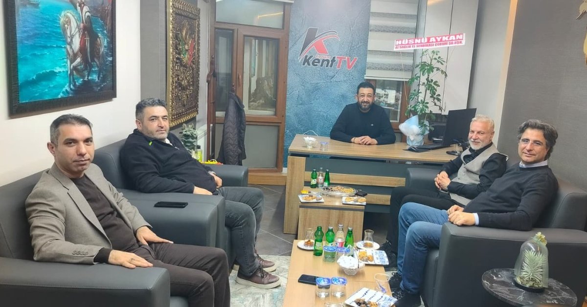 Öz Sağlık-İş’ten Çorum Kent Tv’ye Hayırlı Olsun Ziyareti