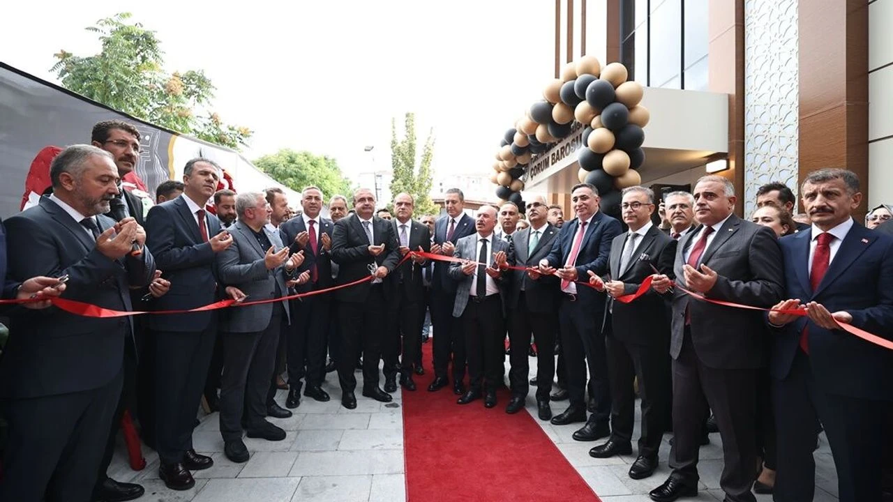 ÇORUM BAROSU'NUN YENİ HİZMET BİNASI TÖRENLE AÇILDI