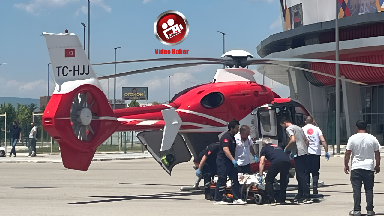 4. KATTAN DÜŞEN 5 YAŞINDAKİ ÇOCUK AMBULANS HELİKOPTERLE ANKARA'YA SEVK EDİLDİ