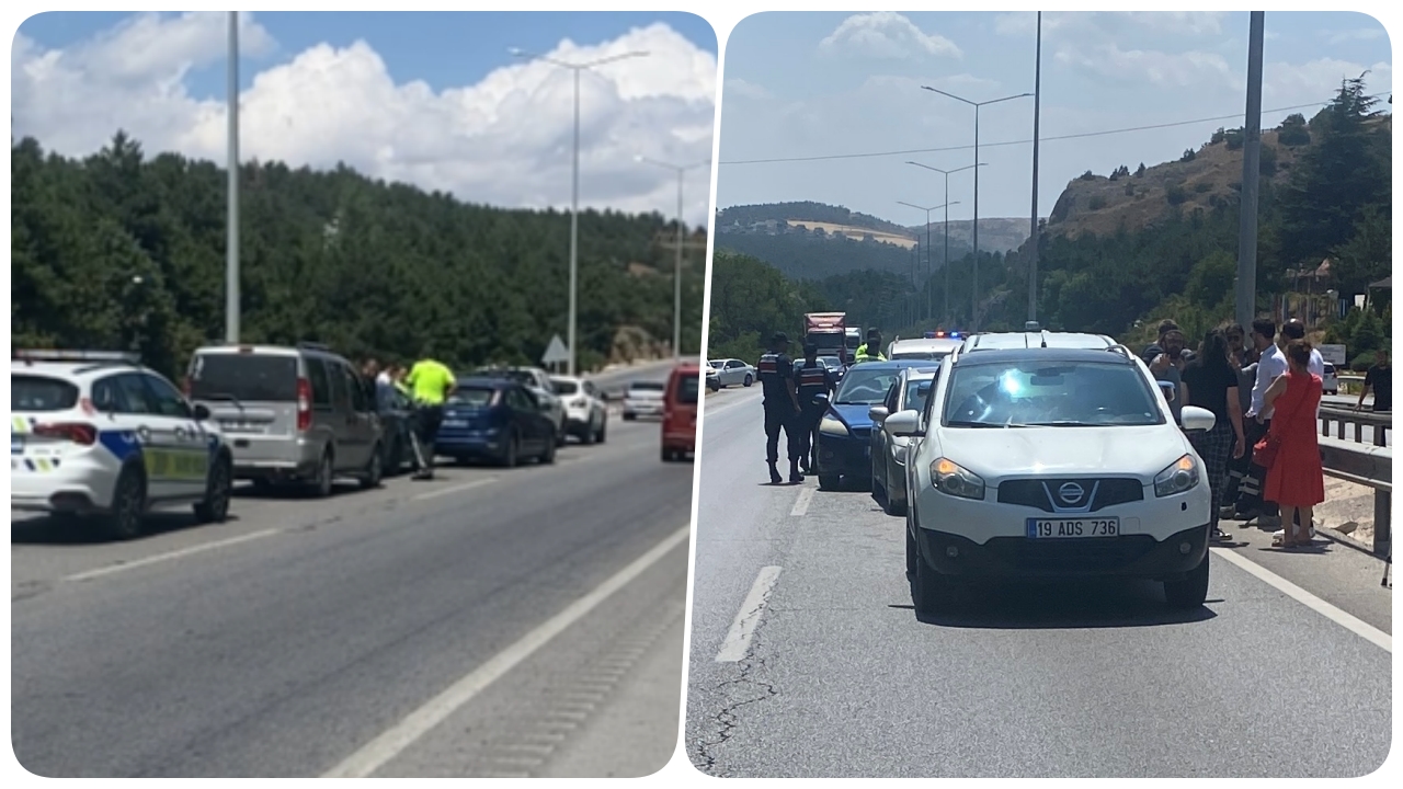 ÇORUM-SAMSUN KARAYOLUNDA ZİNCİRLEME KAZA