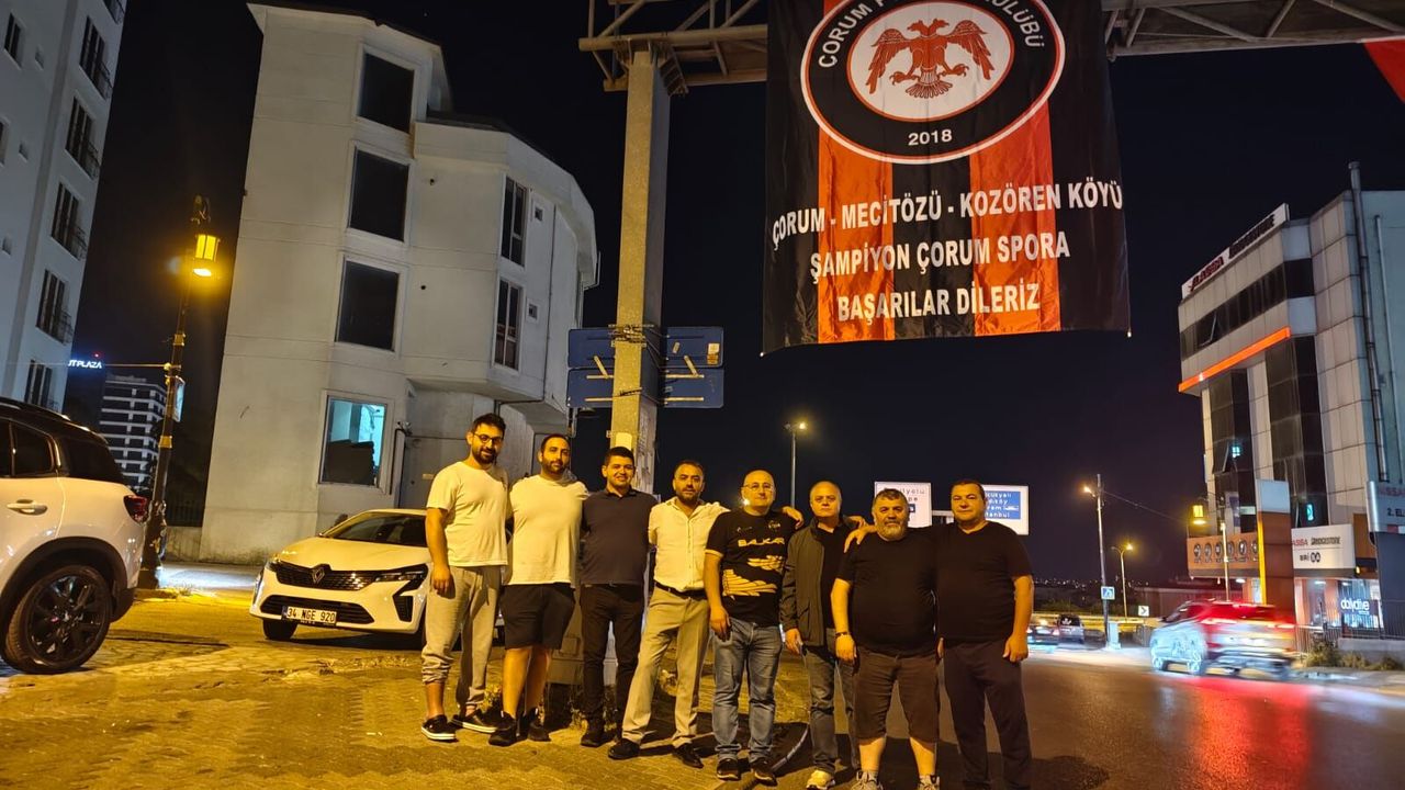 İSTANBUL’DA ÇORUM FK COŞKUSU, CADDE VE SOKAKLAR BAYRAKLARLA DONATILDI