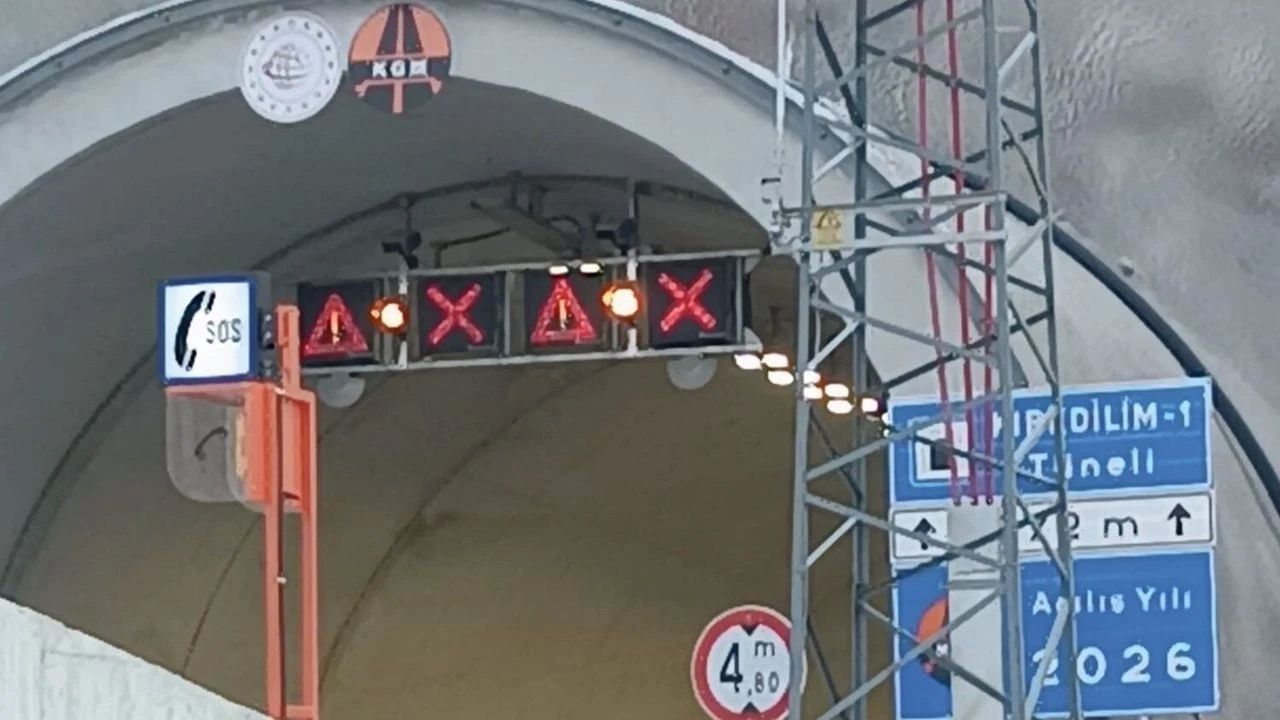 KIRKDİLİM TÜNELLERİ GEÇİCİ OLARAK TRAFİĞE KAPATILDI